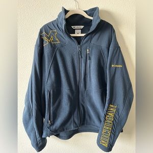 Men’s Columbia University of Michigan Fleece Blue Size XL